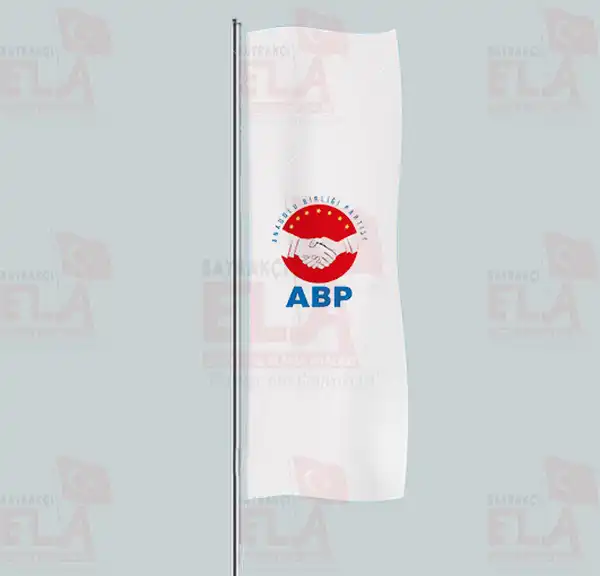 Anadolu Birlii Partisi Yatay ekilen Flamalar ve Bayraklar