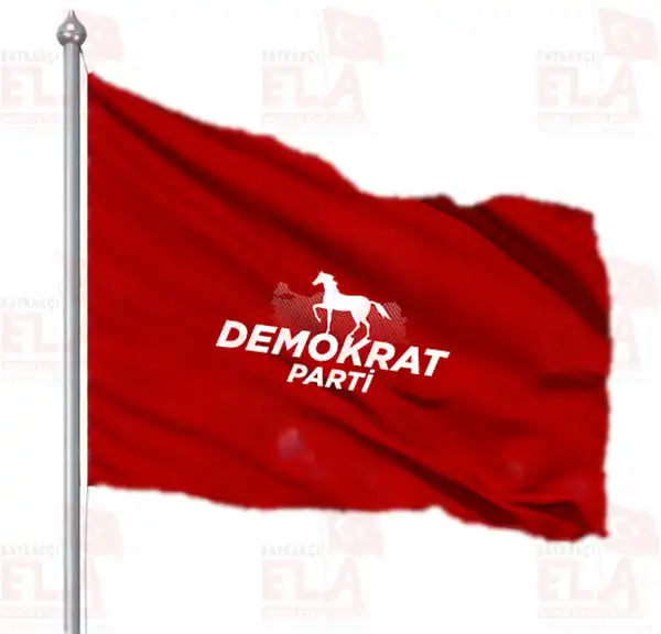 Demokrat Parti Gnder Flamas ve Bayraklar