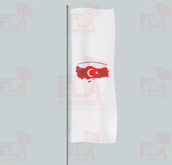 Trkiye Ekonomi ve Kalknma Partisi Yatay ekilen Flamalar ve Bayraklar