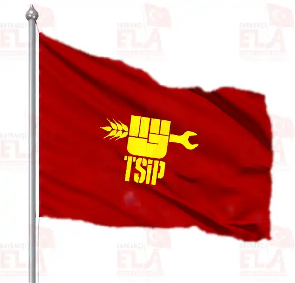 Trkiye Sosyalist i Partisi Gnder Flamas ve Bayraklar