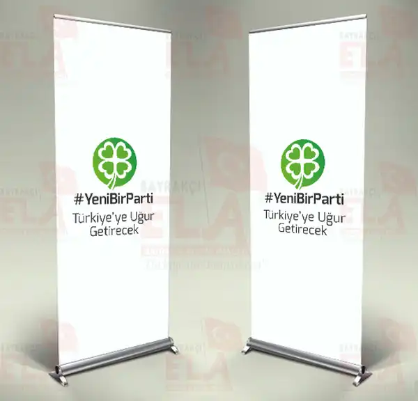 YeniBirParti Banner Roll Up Kim Yapm