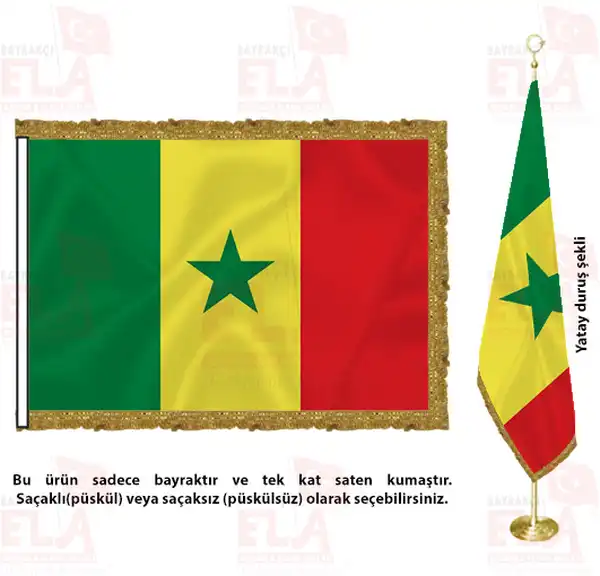 Senegal Saten Makam Flamas