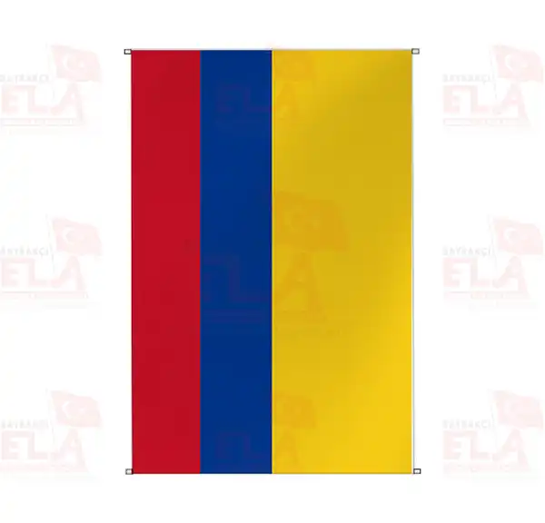 Kolombiya Bina Boyu Flamalar ve Bayraklar