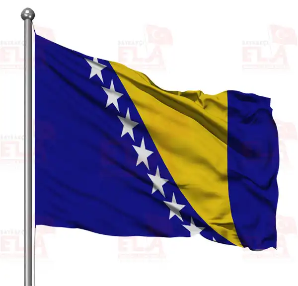 Bosna-Hersek Gnder Flamas ve Bayraklar