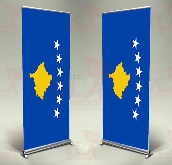 Kosova Banner Roll Up