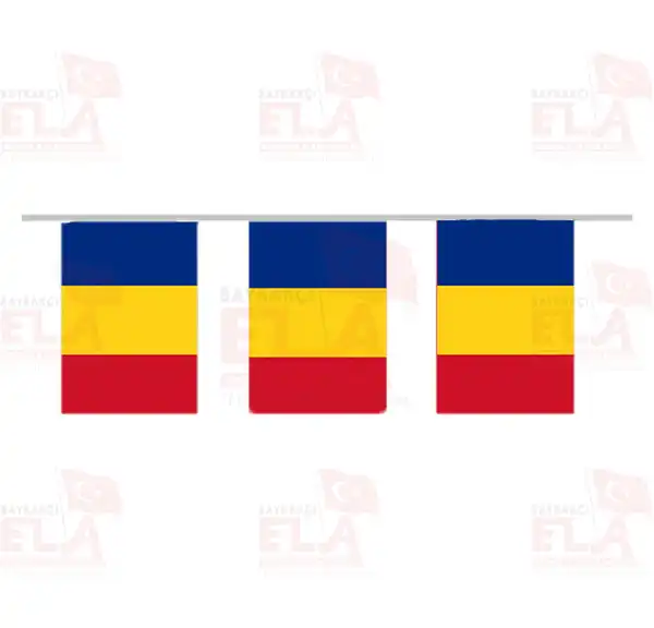 Romanya pe Dizili Flamalar ve Bayraklar