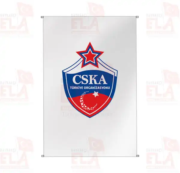 CSKA Moskova Trkiye Organizasyonu Bina Boyu Flamalar ve Bayraklar