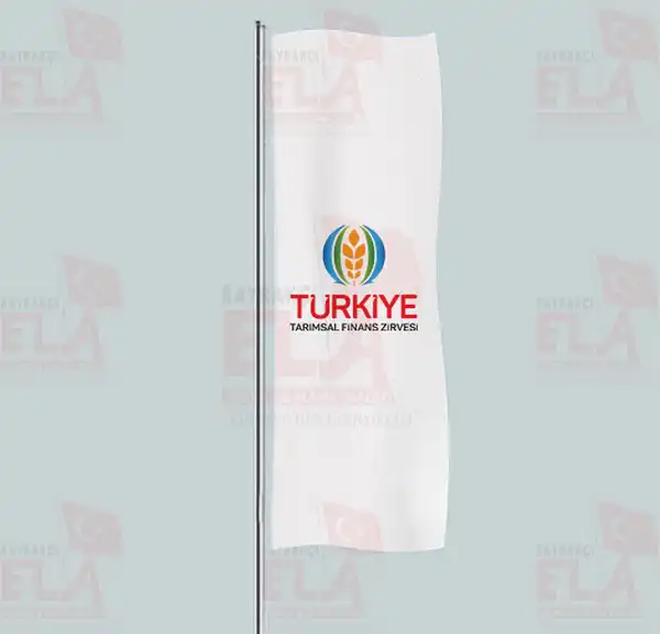Trkiye Tarmsal Finans Zirvesi Yatay ekilen Flamalar ve Bayraklar