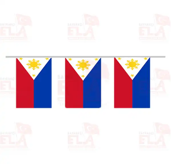 Filipinler pe Dizili Flamalar ve Bayraklar