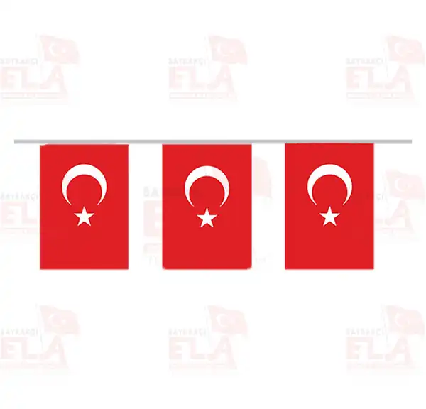 Trkiye Cumhuriyeti pe Dizili Flamalar ve Bayraklar