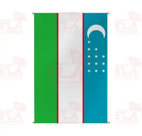 zbekistan Bina Boyu Flamalar ve Bayraklar