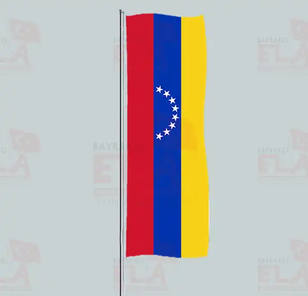 Venezuela Yatay ekilen Flamalar ve Bayraklar