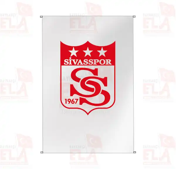 Sivasspor Bina Boyu Flamalar ve Bayraklar