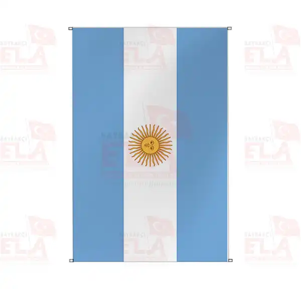 Arjantin Bina Boyu Flamalar ve Bayraklar