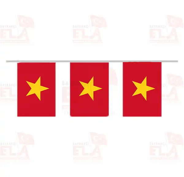 Vietnam pe Dizili Flamalar ve Bayraklar