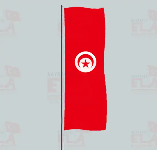 Tunus Yatay ekilen Flamalar ve Bayraklar
