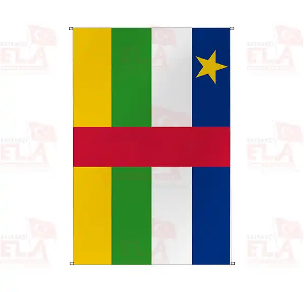Orta Afrika Cumhuriyeti Bina Boyu Flamalar ve Bayraklar