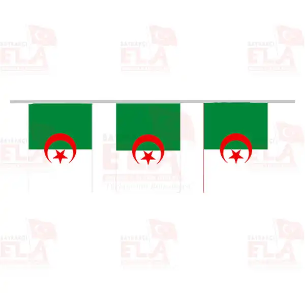 Cezayir pe Dizili Flamalar ve Bayraklar