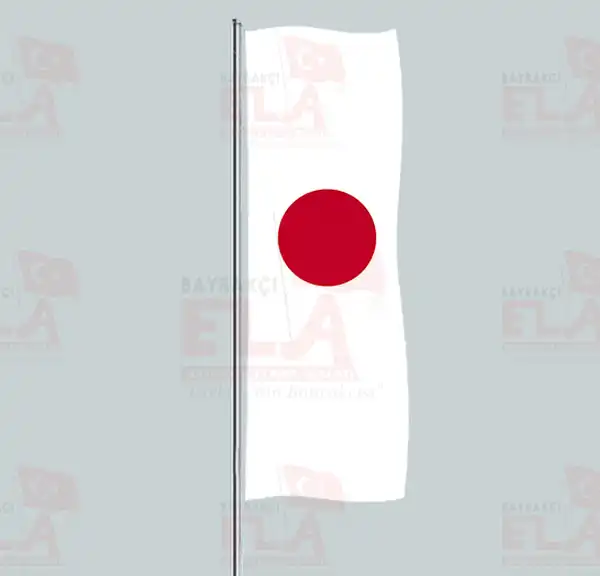 Japonya Yatay ekilen Flamalar ve Bayraklar