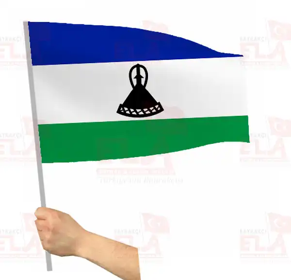 Lesotho Sopal Bayrak ve Flamalar