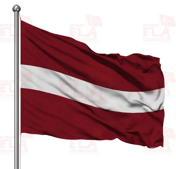Letonya Gnder Flamas ve Bayraklar