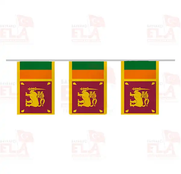 Sri Lanka pe Dizili Flamalar ve Bayraklar