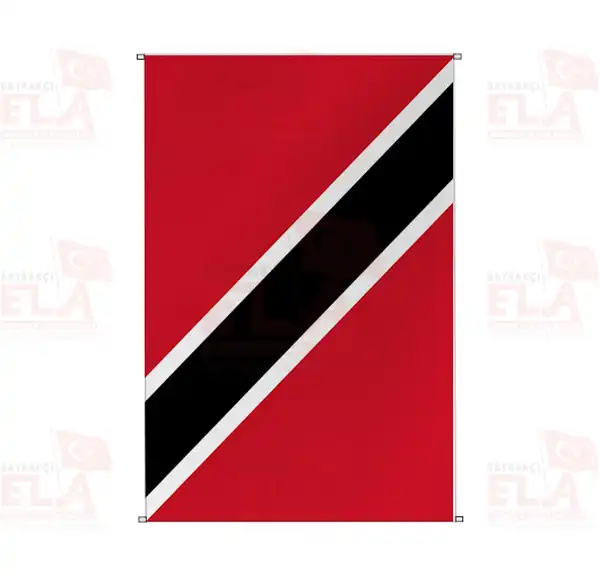 Trinidad ve Tobago Bina Boyu Flamalar ve Bayraklar