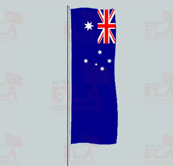 Avustralya Yatay ekilen Flamalar ve Bayraklar