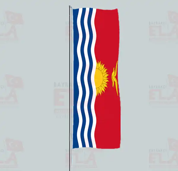 Kiribati Yatay ekilen Flamalar ve Bayraklar