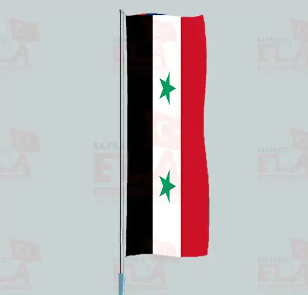 Suriye Yatay ekilen Flamalar ve Bayraklar