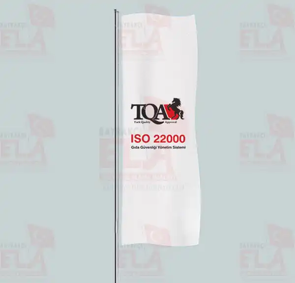 TQA ISO 22000 Yatay ekilen Flamalar ve Bayraklar
