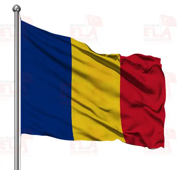 Romanya Gnder Flamas ve Bayraklar