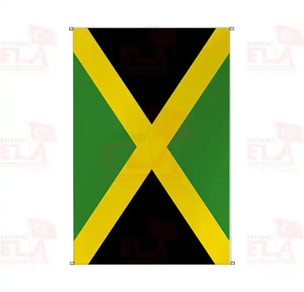 Jamaika Bina Boyu Flamalar ve Bayraklar