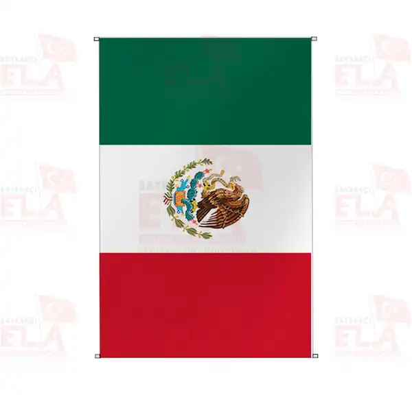 Meksika Bina Boyu Flamalar ve Bayraklar
