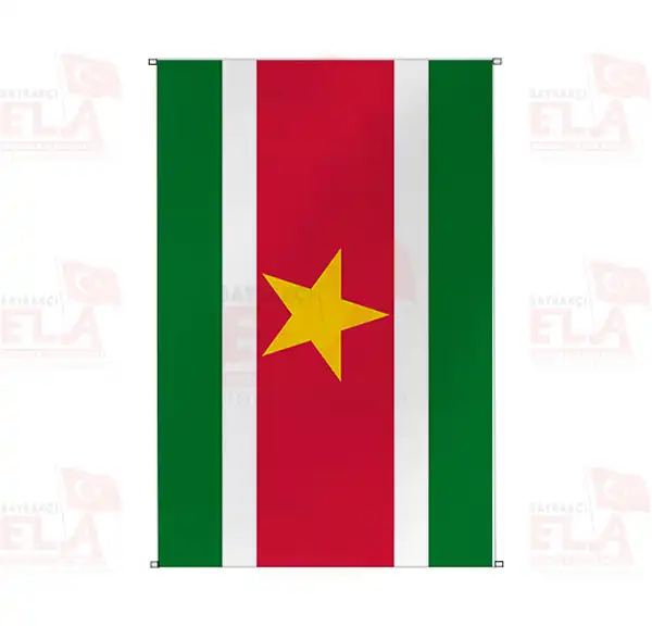 Surinam Bina Boyu Flamalar ve Bayraklar