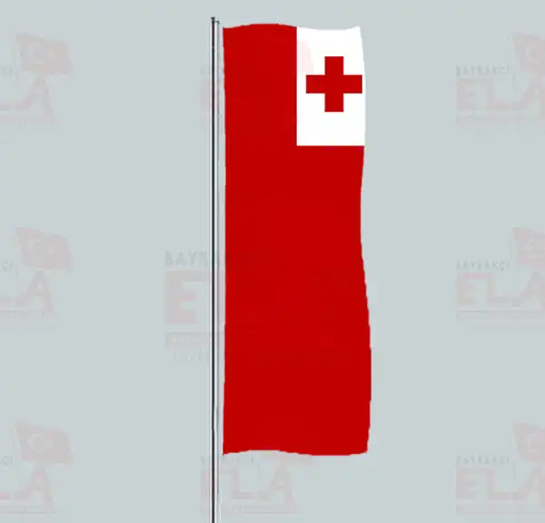 Tonga Yatay ekilen Flamalar ve Bayraklar