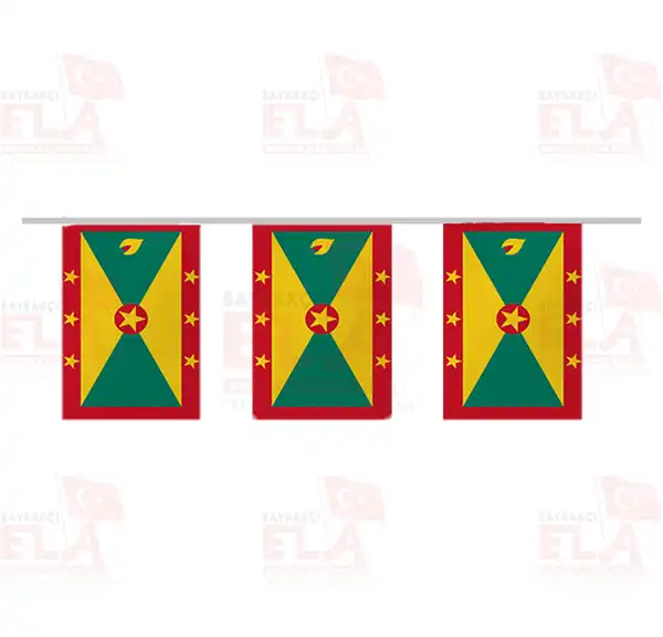 Grenada pe Dizili Flamalar ve Bayraklar