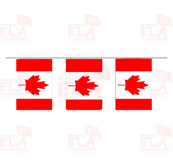 Kanada pe Dizili Flamalar ve Bayraklar