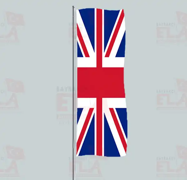 Britanya Yatay ekilen Flamalar ve Bayraklar