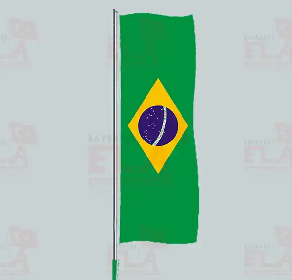 Brezilya Yatay ekilen Flamalar ve Bayraklar