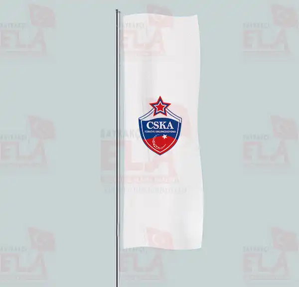 CSKA Moskova Trkiye Organizasyonu Yatay ekilen Flamalar ve Bayraklar