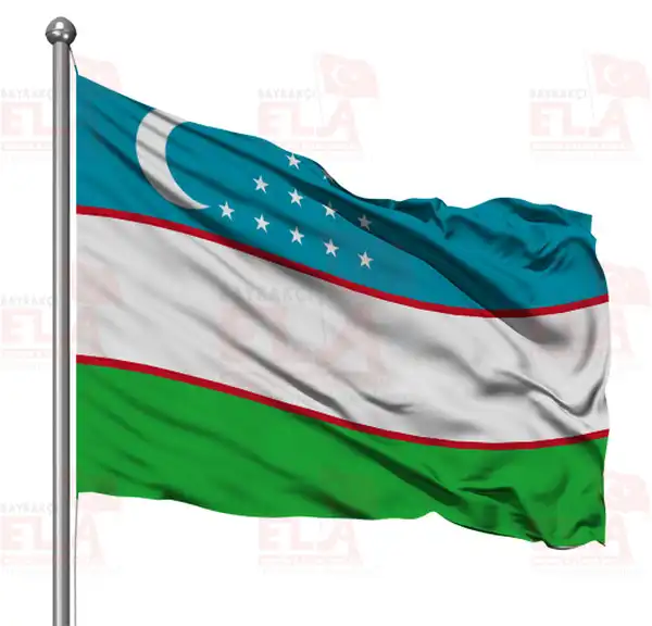 zbekistan Gnder Flamas ve Bayraklar