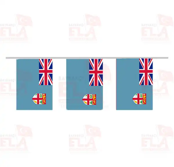 Fiji pe Dizili Flamalar ve Bayraklar