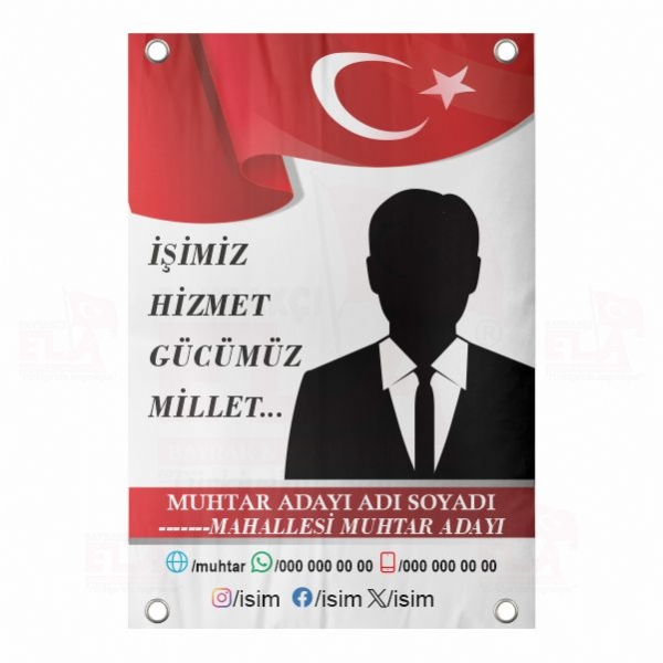 40x60 Branda Vinil Muhtar Afii