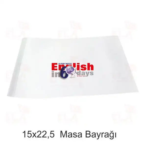 60 Gnde English Masa Bayra
