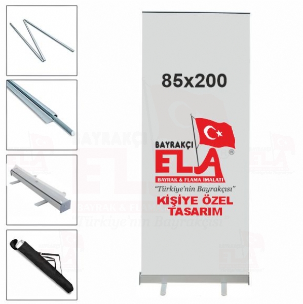 85x200 Roll Up Banner Bask