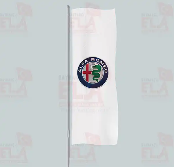 Alfa Romeo Yatay ekilen Flamalar ve Bayraklar