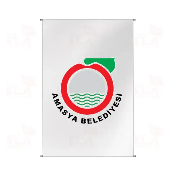 Amasya Belediyesi Bina Boyu Bayraklar