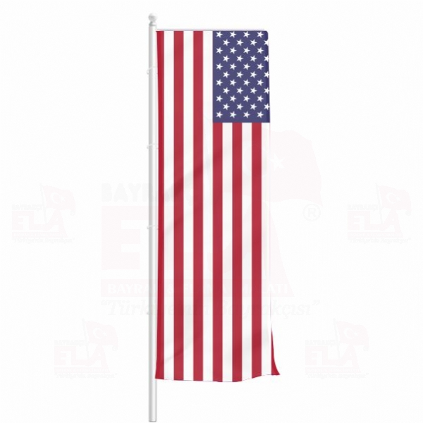 Amerika Birleik Devletleri Yatay ekilen Flamalar ve Bayraklar