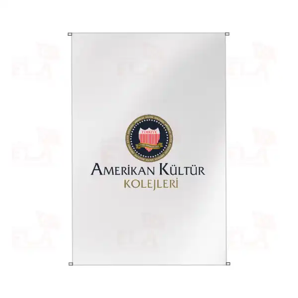 Amerikan Kltr Koleji Bina Boyu Bayraklar